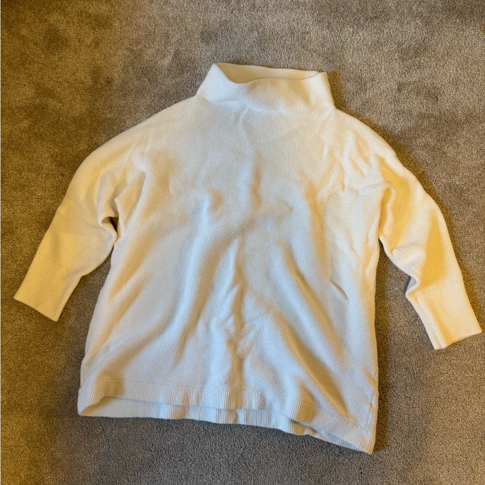 Free People Slouch Ottoman Tunic XL cream white